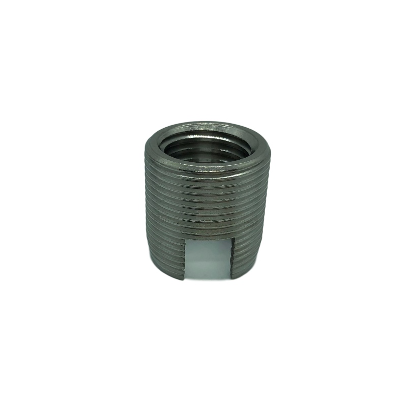 self-tapping threaded insert with external and internal thread for automotive