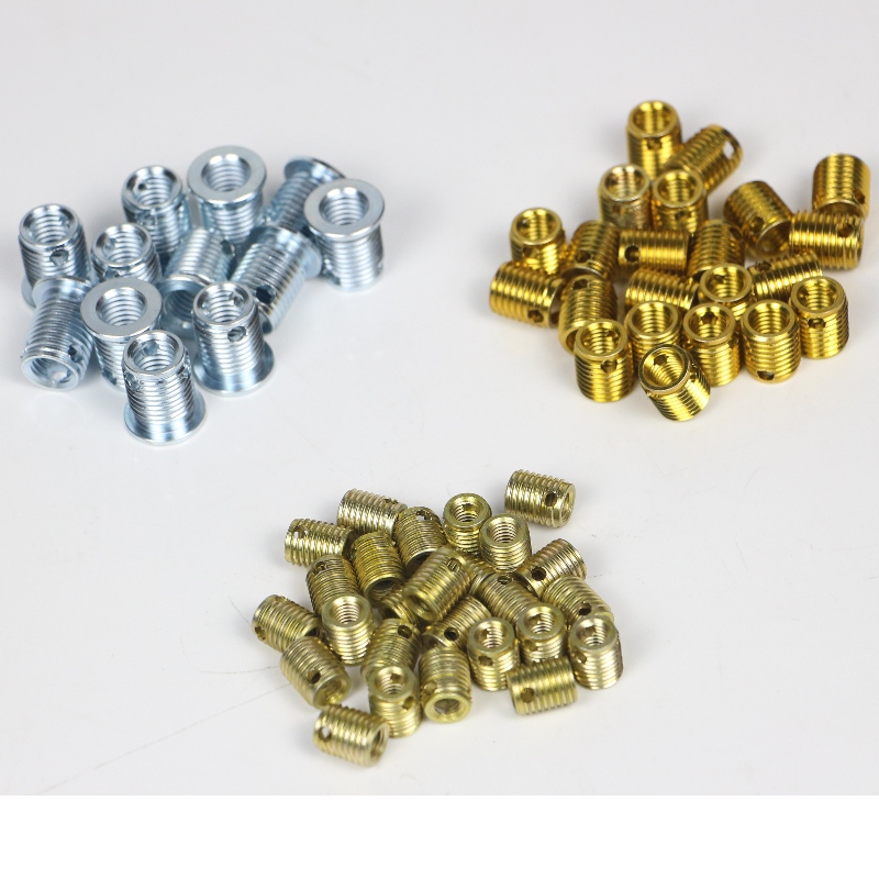 307 000 120.500 302 M12*1.75*16*1.75*12L self-tapping thread inserts with 3holes without burrs 500K stock